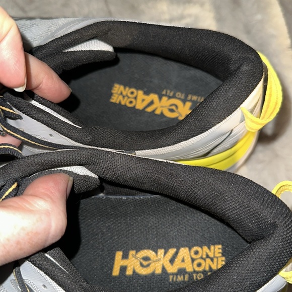 Hoka One One Bondi 7 Nimbus Cloud/ Radiant Yellow Size 12 - Picture 13 of 13